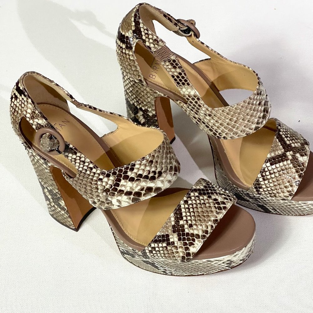 Alexandre Birman Python Leather Sandals. Size 5 - image 1